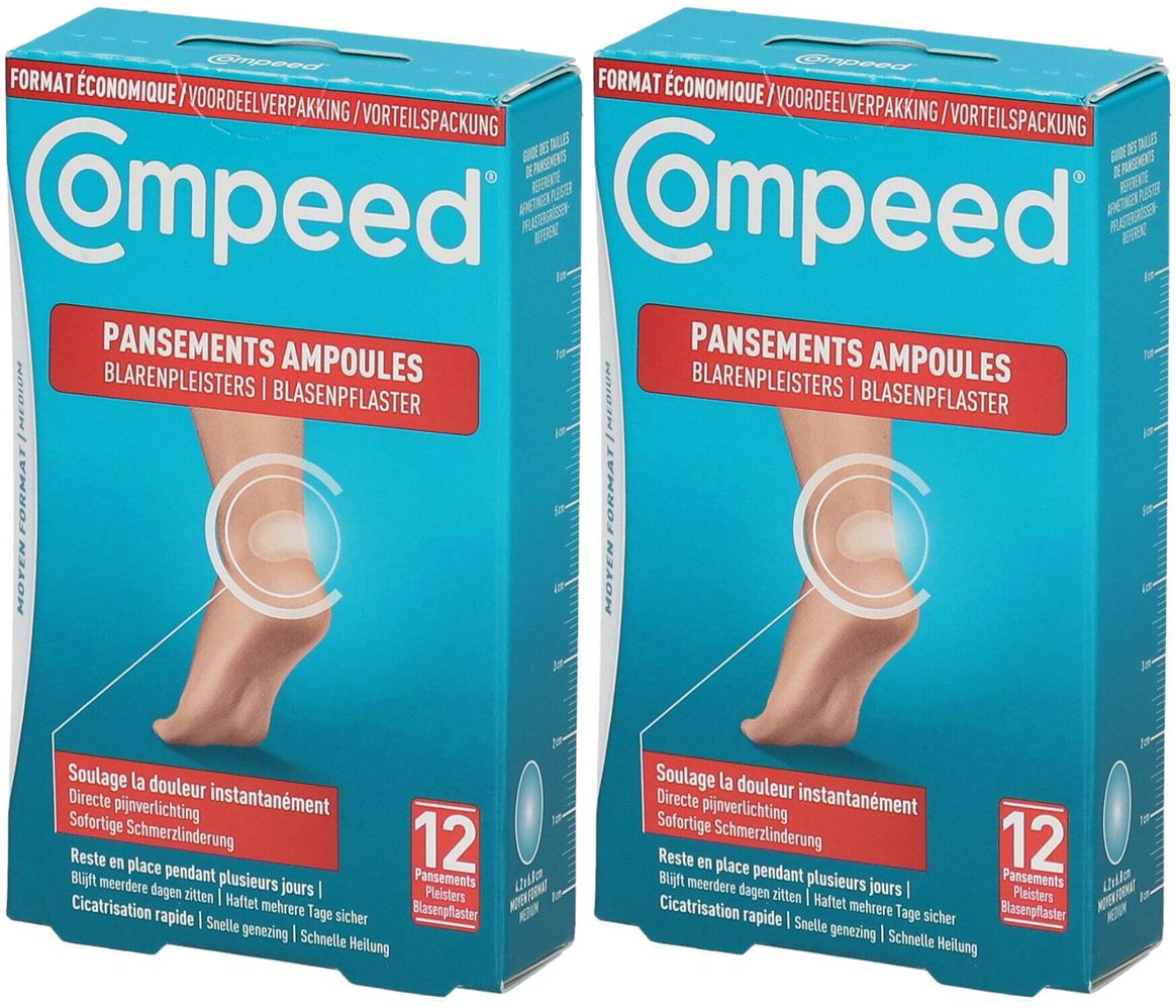 Compeed® - Pansements Ampoules Moyen Format Economique x12