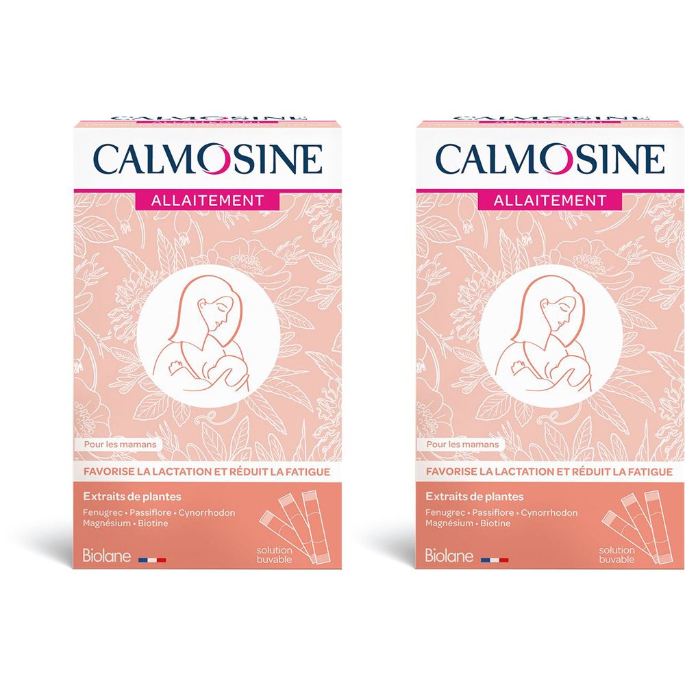 Calmosine - Allaitement - Fenugrec, Passiflore, Magnésium - 14 dosettes