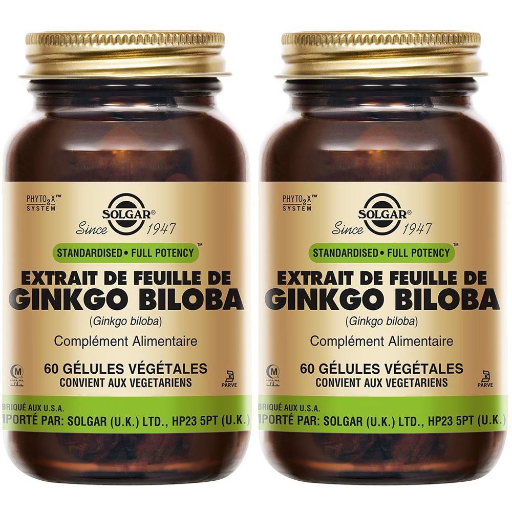 SOLGAR Ginkgo Biloba SFP - Circulation sanguine
