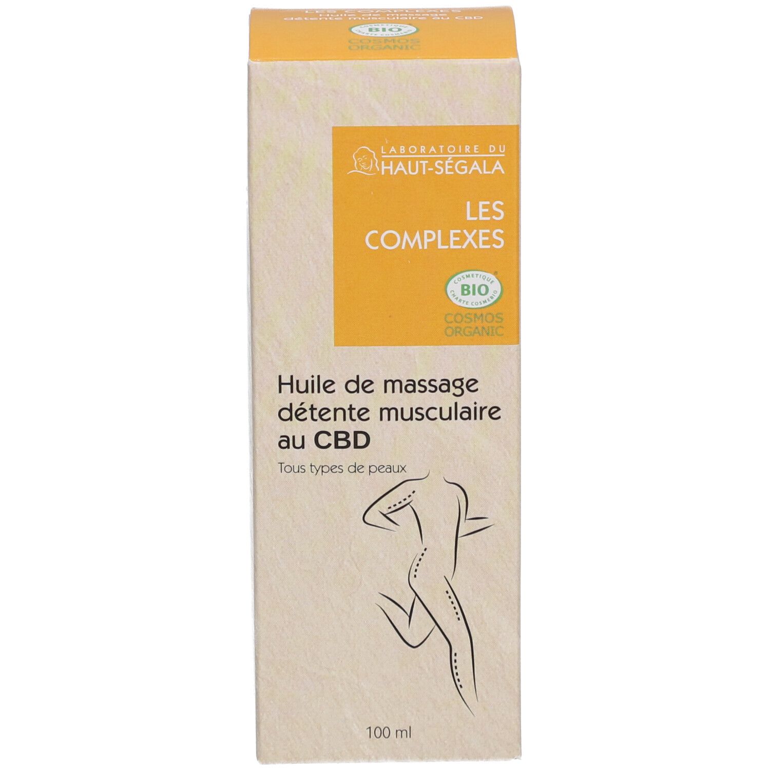 Laboratoire du Haut-Ségala Huile de Massage Détente Musculaire au CBD Bio