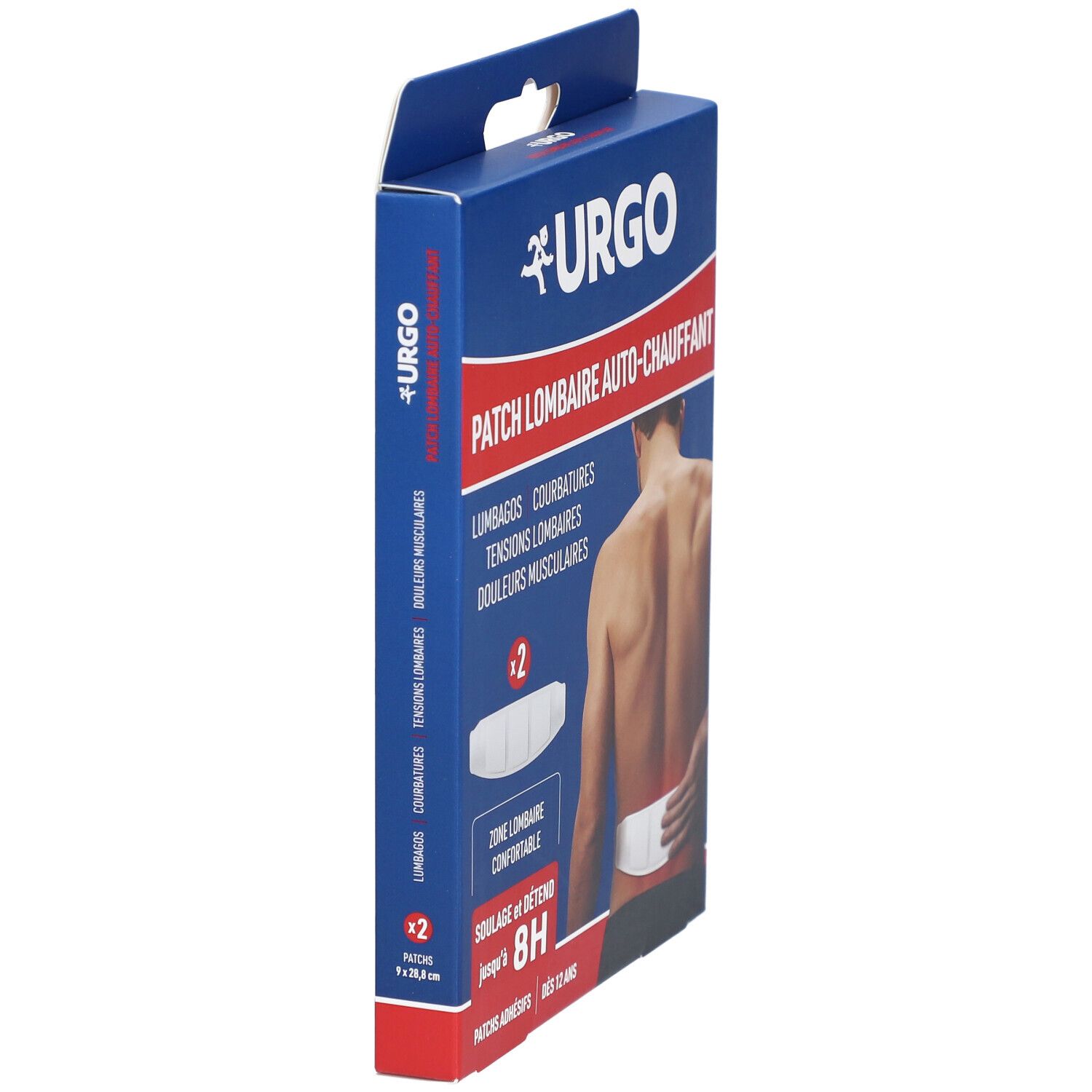URGO PATCH LOMBAIRE AUTO - CHAUFFANT -  Patch adhésif chauffant pour les lombaires. (ref.