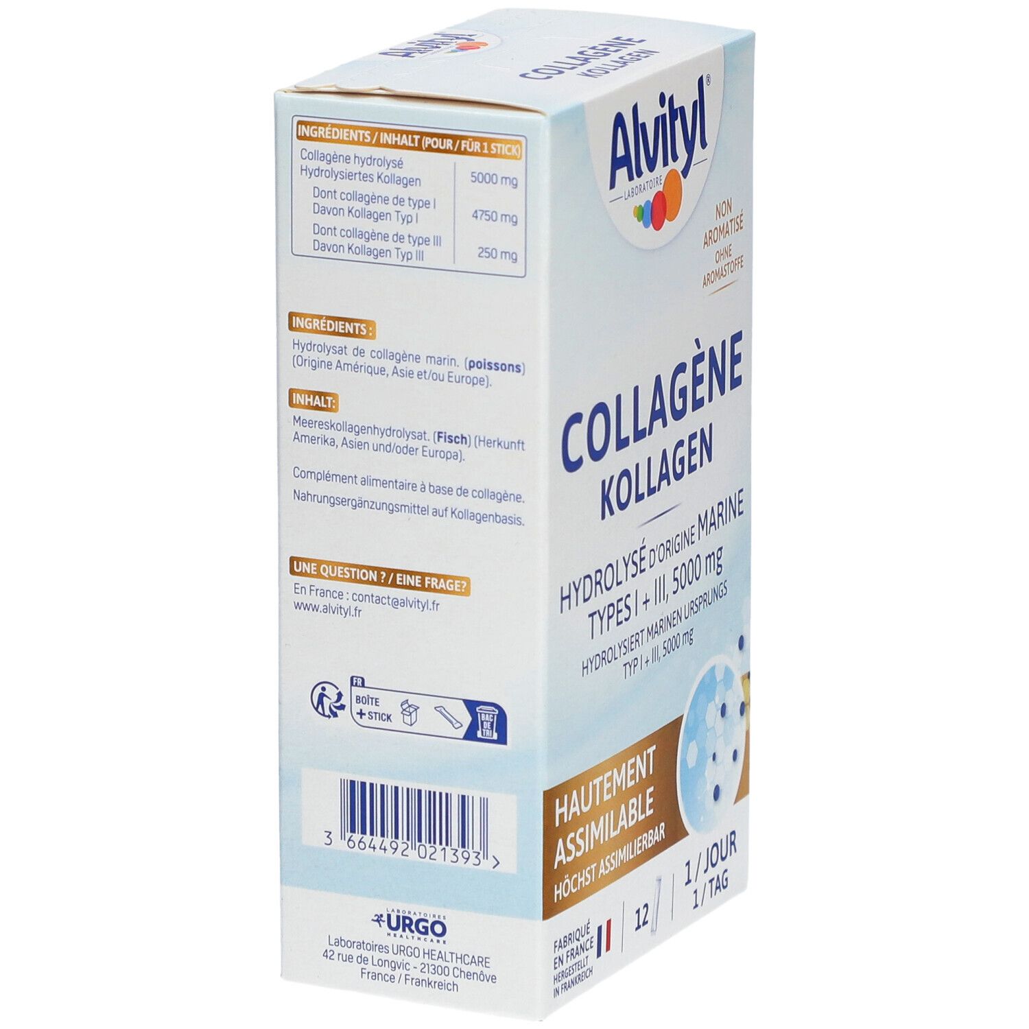 Alvityl® Collagène hydrolysé de type I & III 5000mg