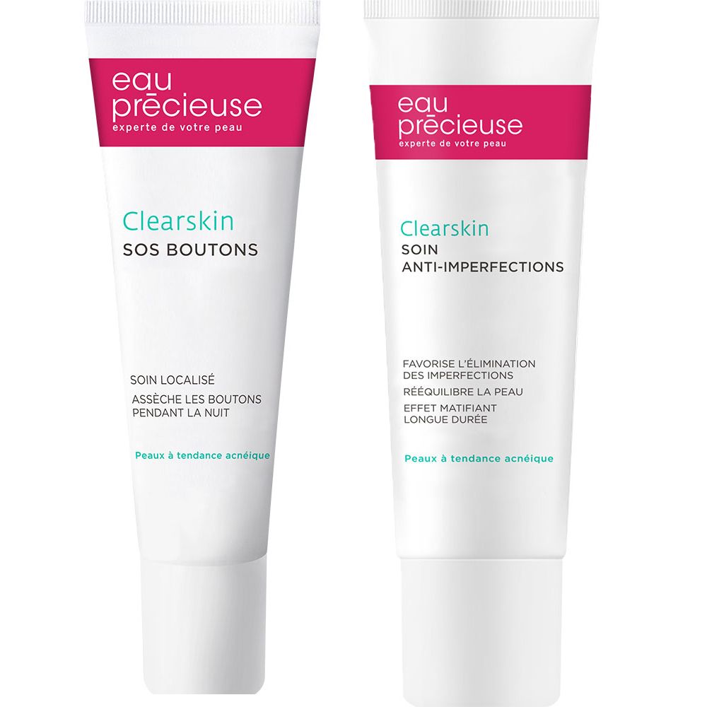 Eau Précieuse SOS Boutons Assèche les Boutons + Eau Précieuse Soin Visage Anti-Imperfections