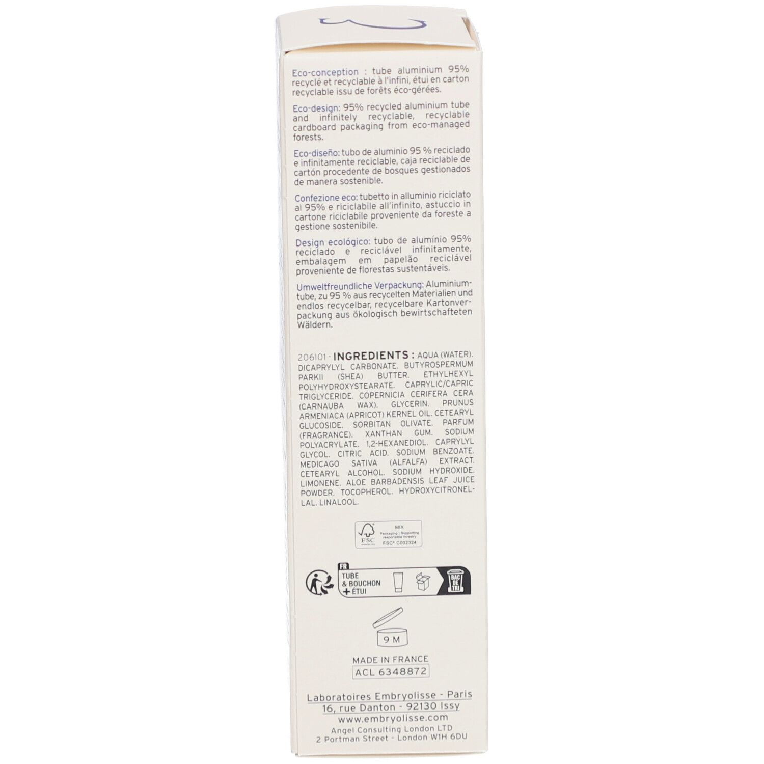 EMBRYOLISSE Lait-Crème Rétinol