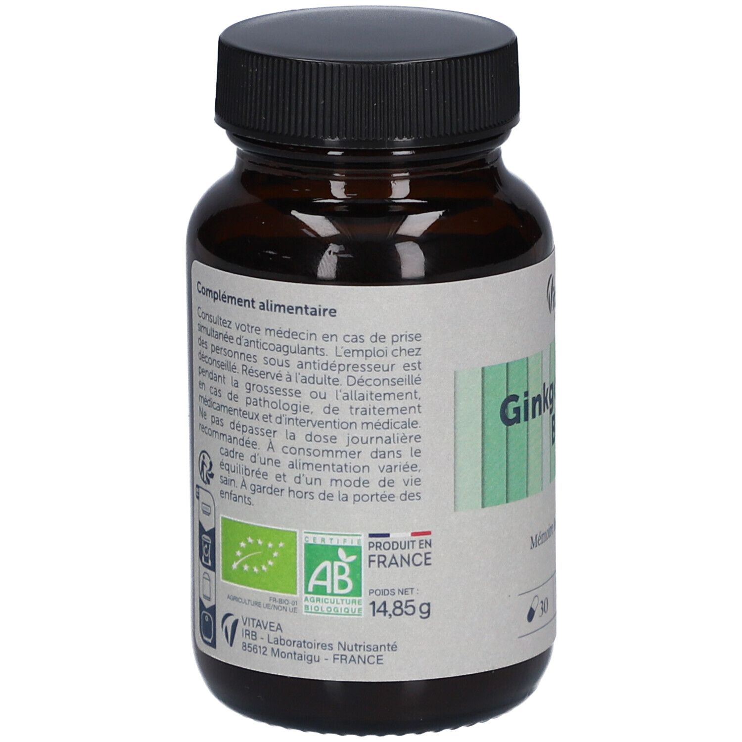 Vitavea Santé Ginkgo Biloba Bio mémoire & concentration