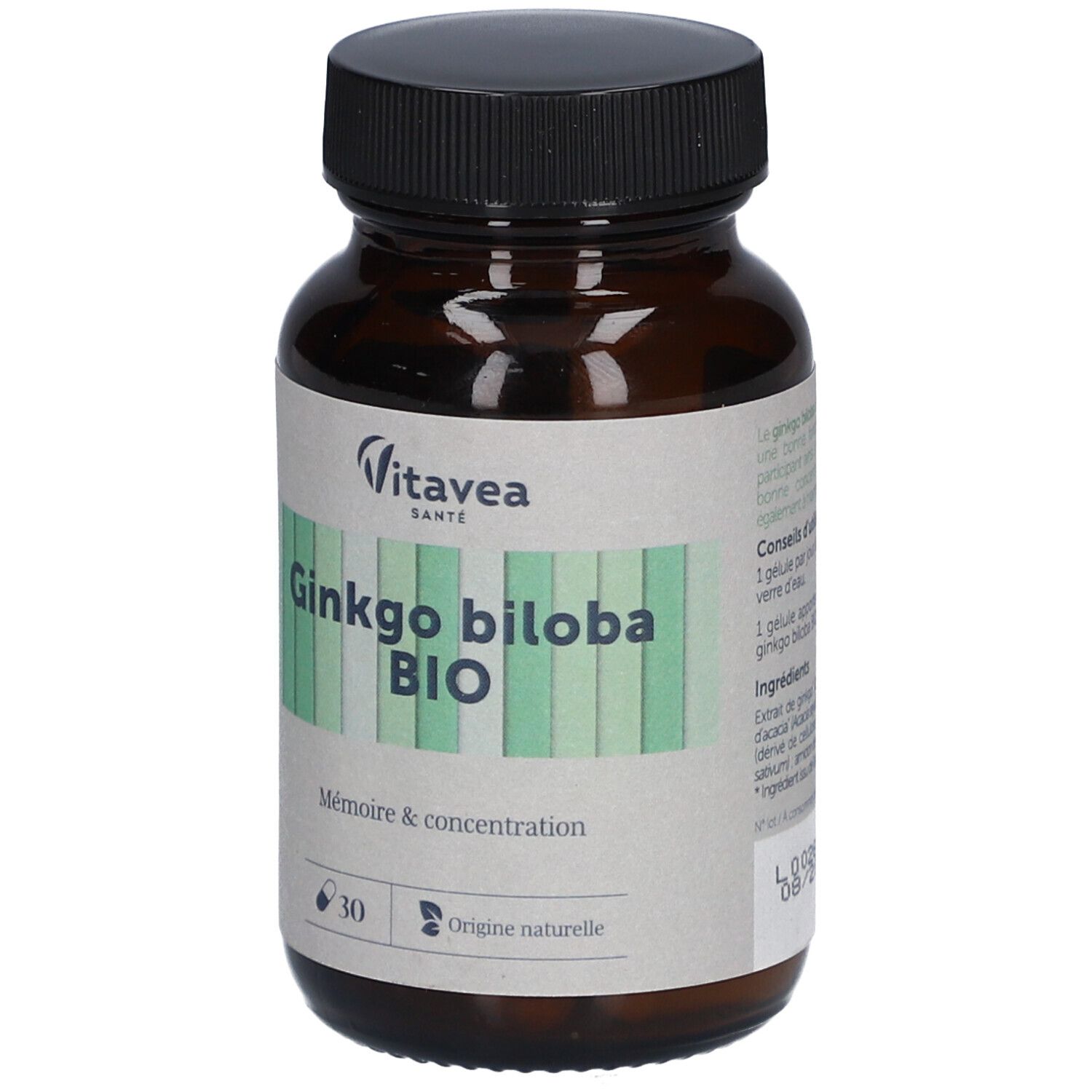 Vitavea Santé Ginkgo Biloba Bio mémoire & concentration