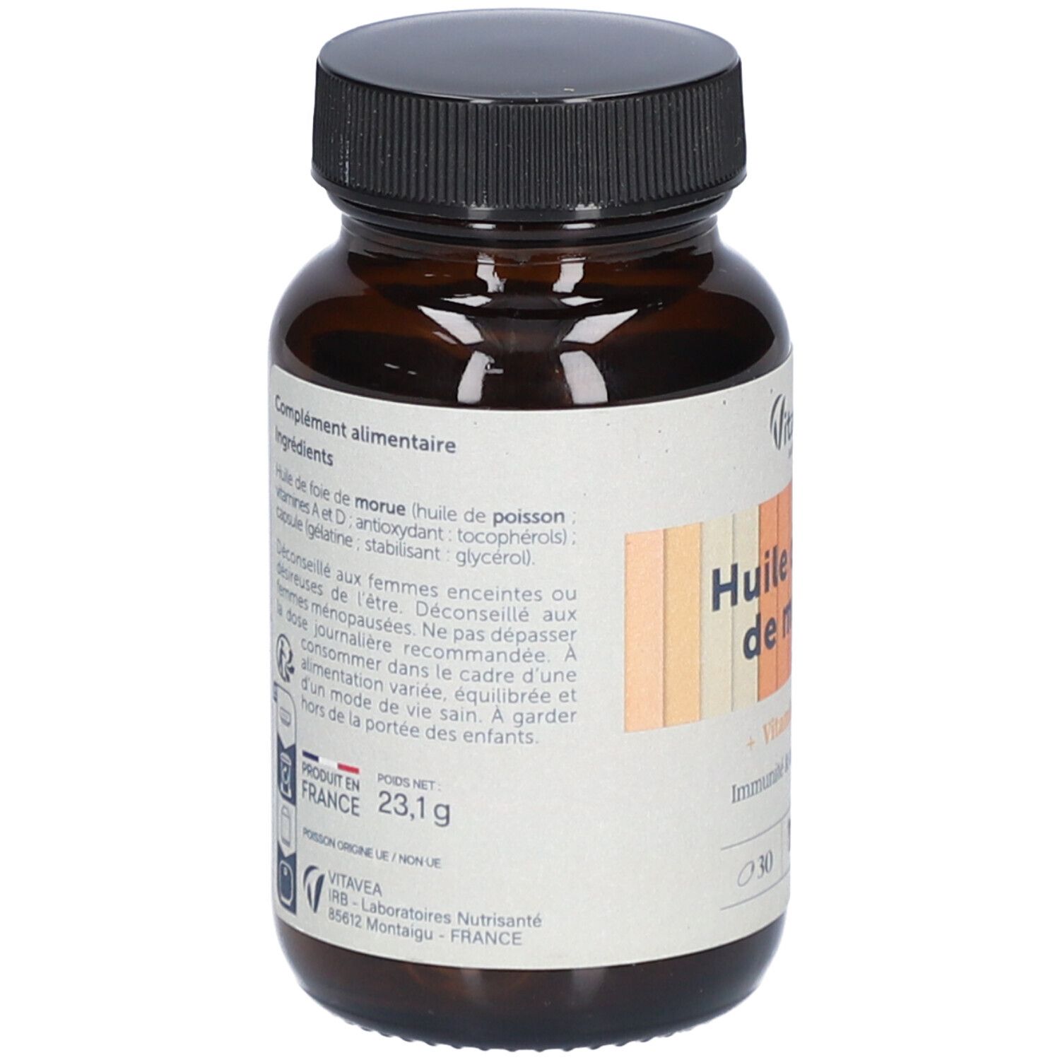 Vitavea Huile de foie de morue – Vitamines A & D