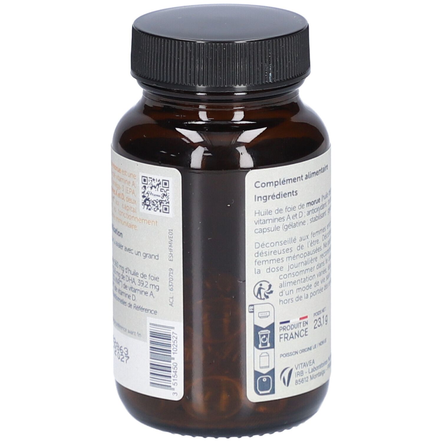 Vitavea Huile de foie de morue – Vitamines A & D