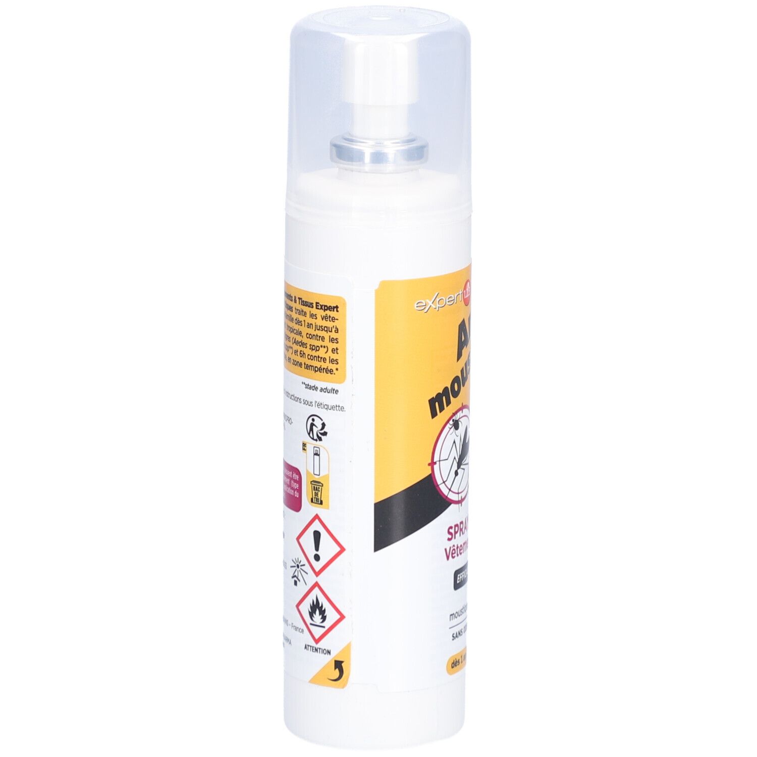 EXPERT 123 Spray répulsif anti-moustiques vêtements et tissus