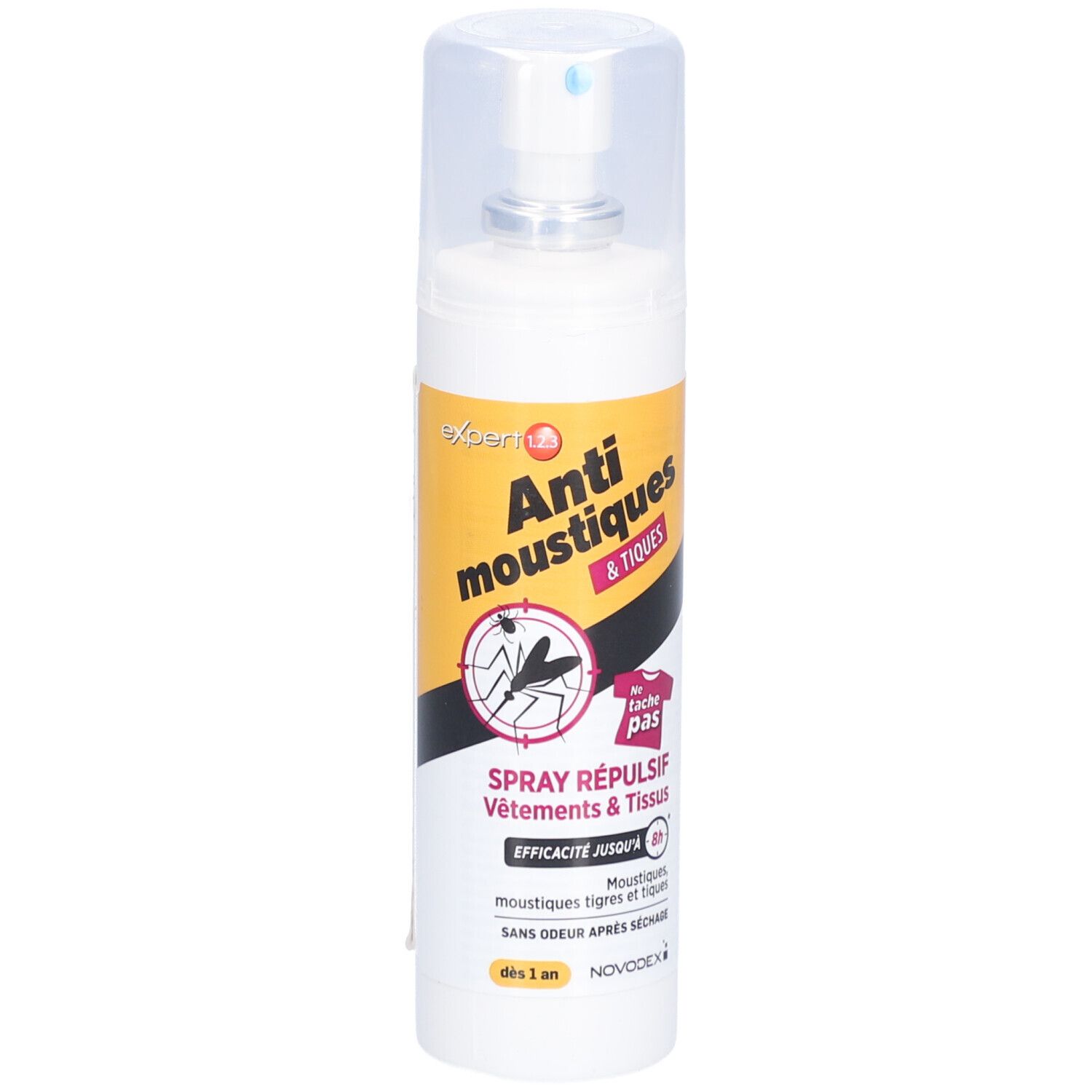 EXPERT 123 Spray répulsif anti-moustiques vêtements et tissus