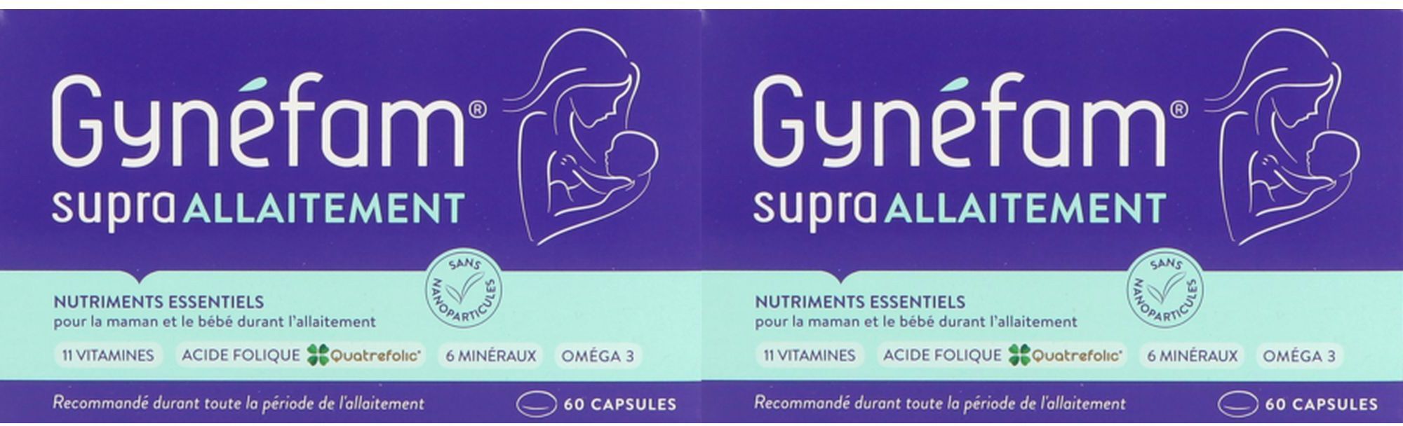Gynéfam Supra Allaitement, Capsule, complément alimentaire pour l'allaitement, bt 60