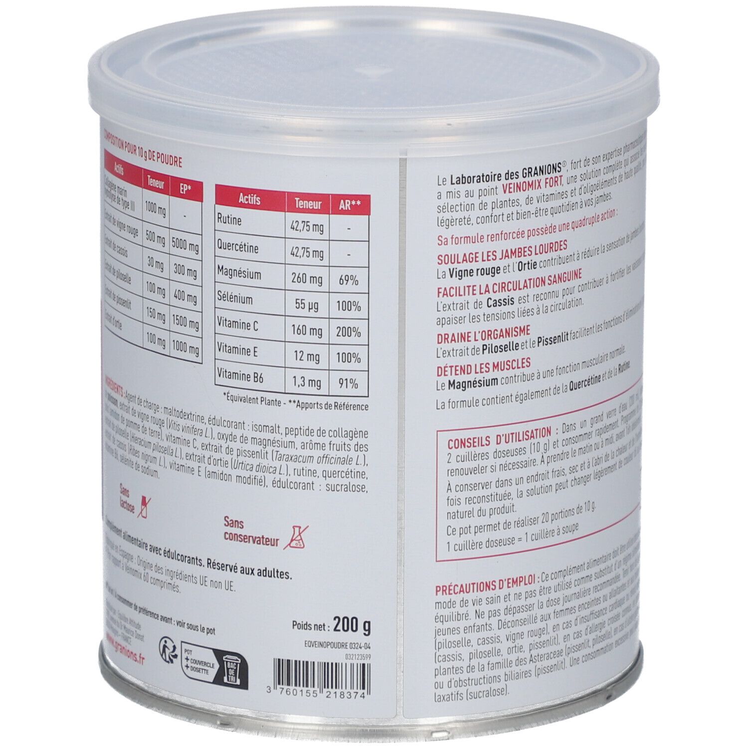GRANIONS Veinomix Fort