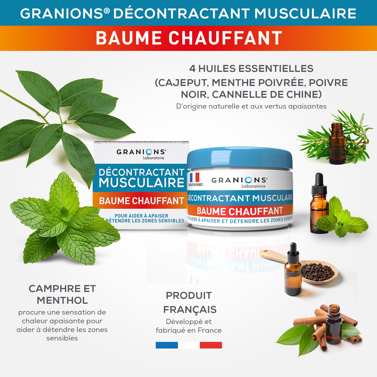 GRANIONS DECONT MUSCUL BAUME CHAUF