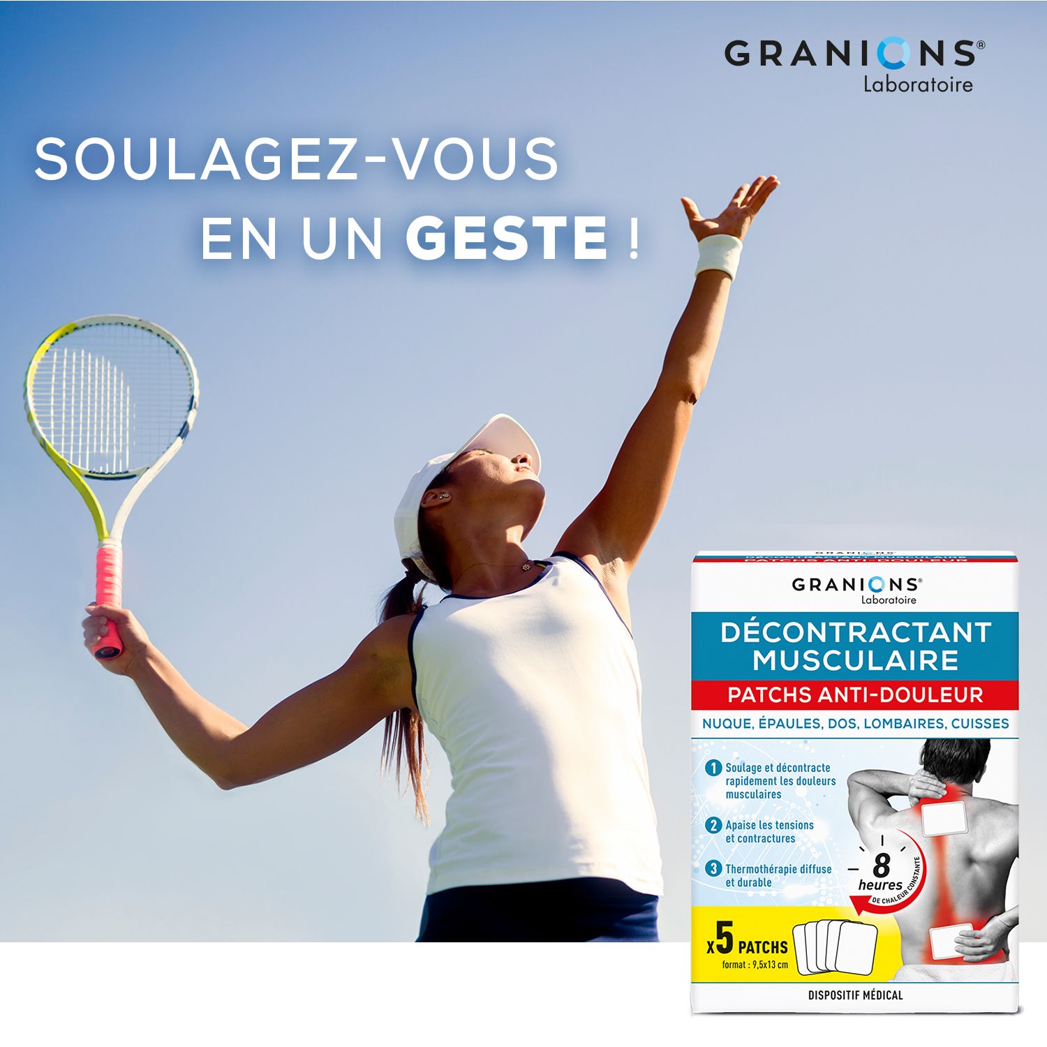 GRANIONS PATCH A/DOULEUR DM SACH 5