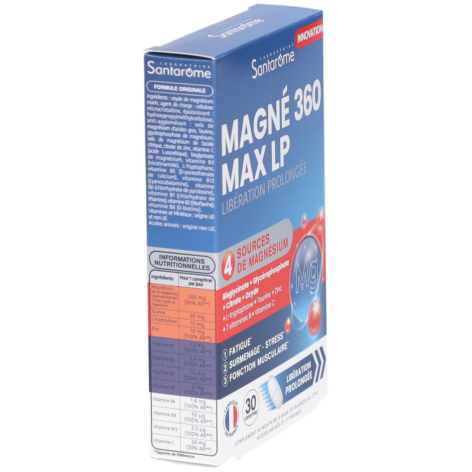 Santarome Magné 360 Max LP Magnésium Vitamines B & Zinc