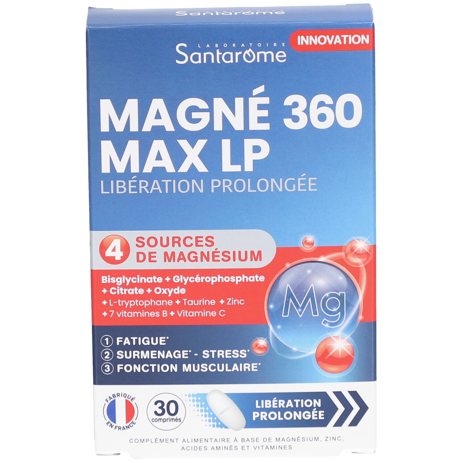 Santarome Magné 360 Max LP Magnésium Vitamines B & Zinc