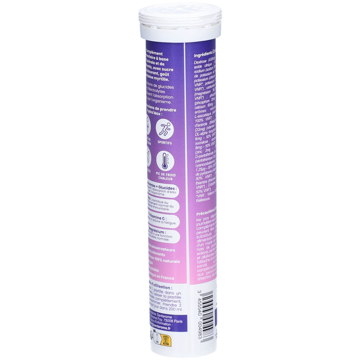 Santarome Hydra'Max Booster d’Hydratation Framboise Myrtille