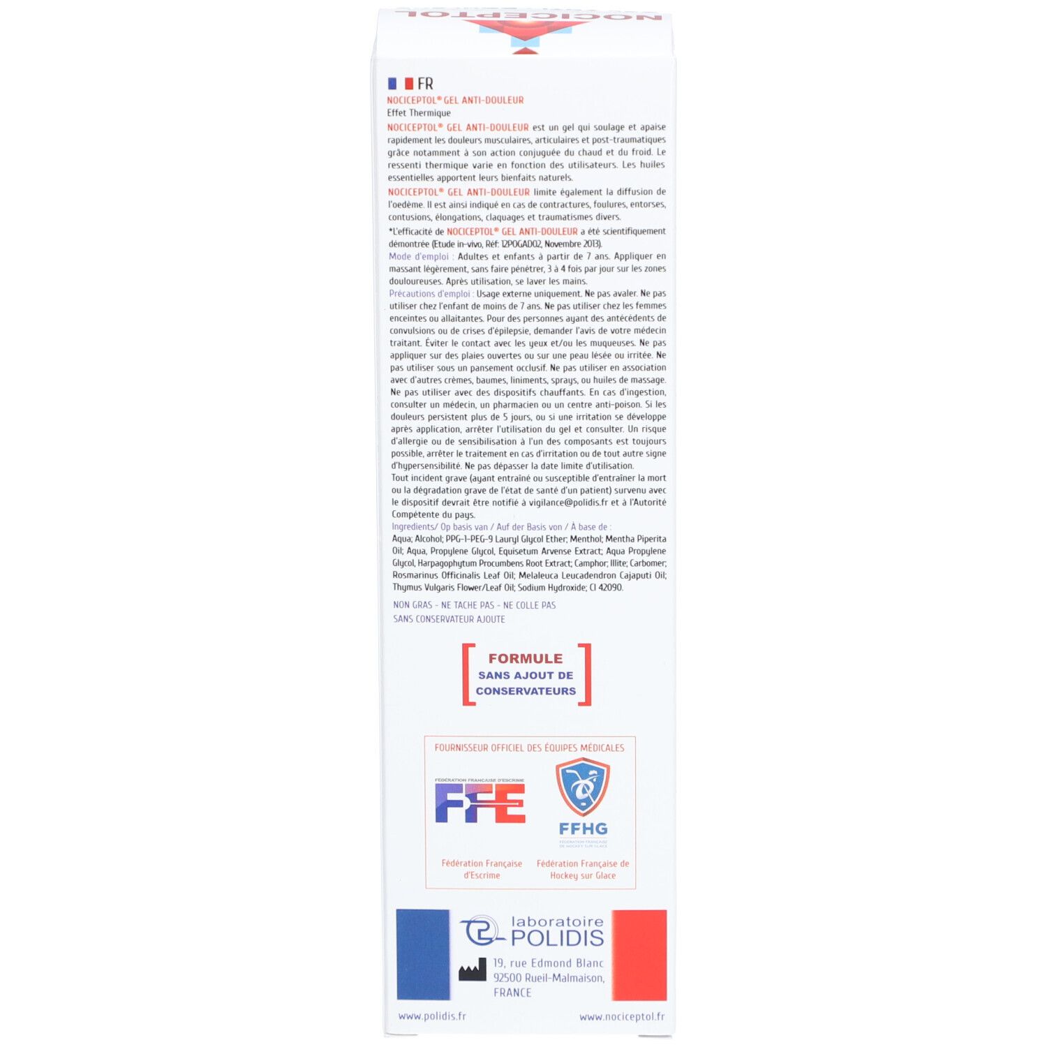 Nociceptol Gel Anti-Douleur Effet Thermique