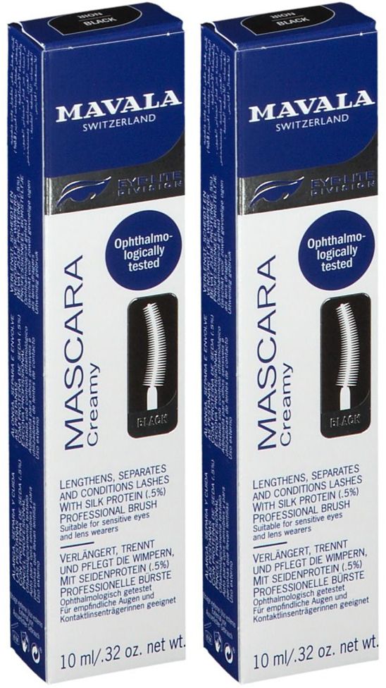 Mavala® Mascara Creamy noir avec 5% de protéines de soie