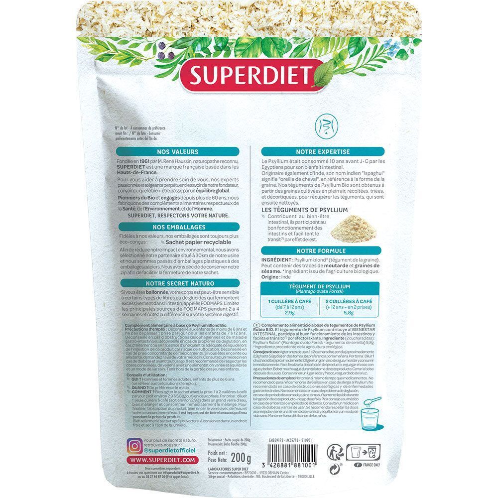 Boîte d'ampoules, informations sur les ingrédients et l'utilisation.