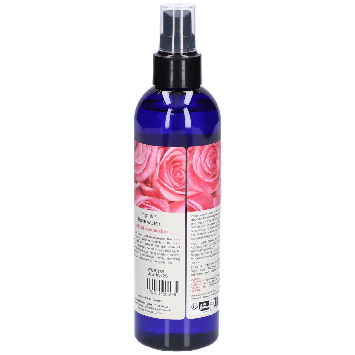 Laboratoire du Haut-Ségala Eau Florale de Rose Bio