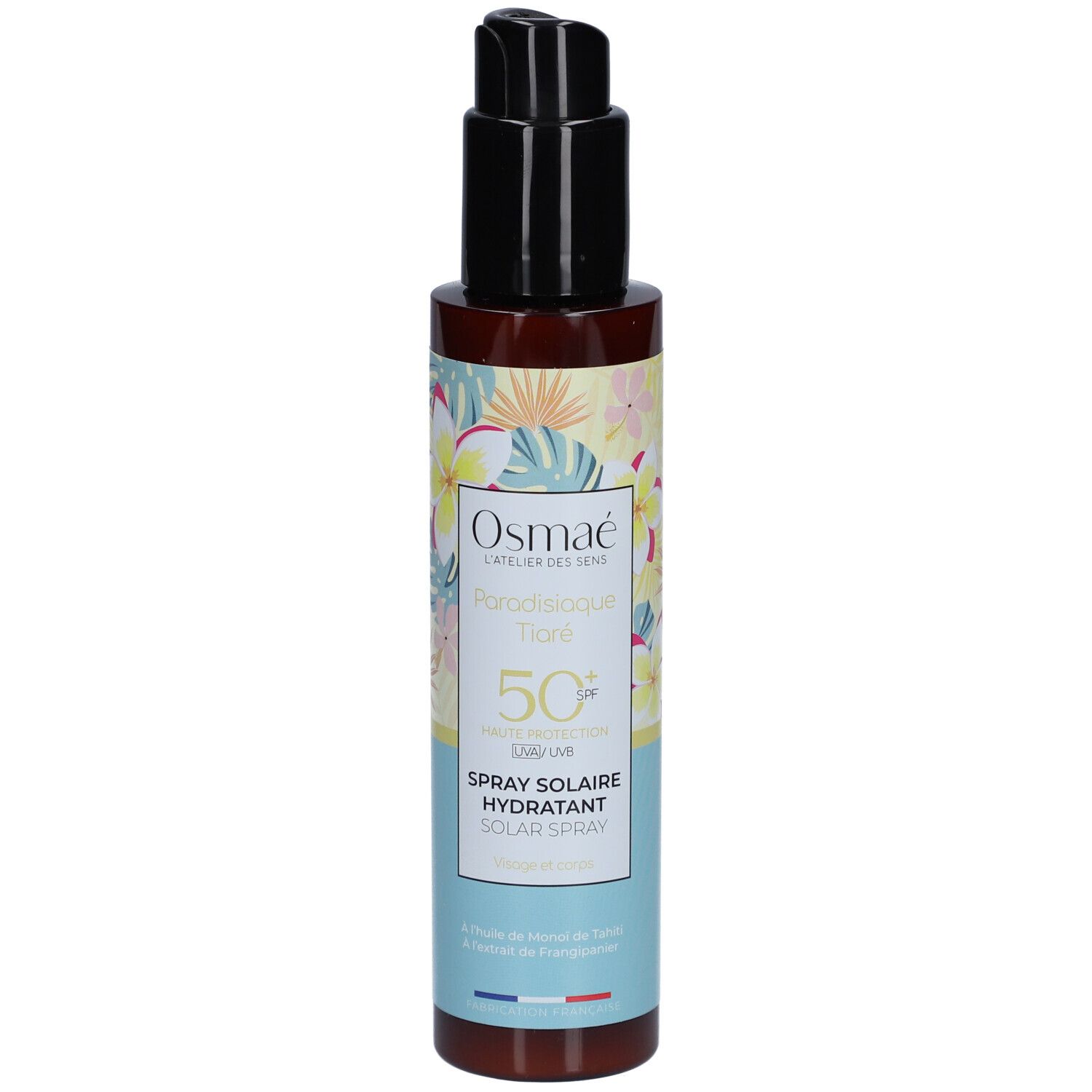 OSMAE Spray Solaire Hydratant Paradisiaque Tiaré SPF50+