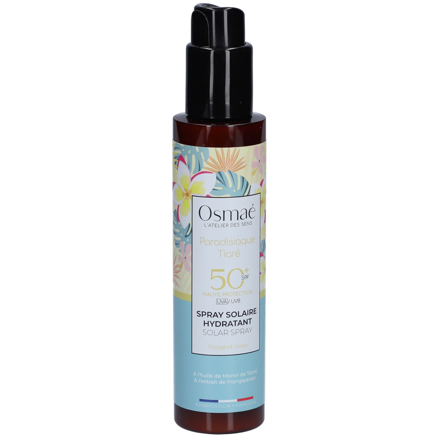 OSMAE Spray Solaire Hydratant Paradisiaque Tiaré SPF50+