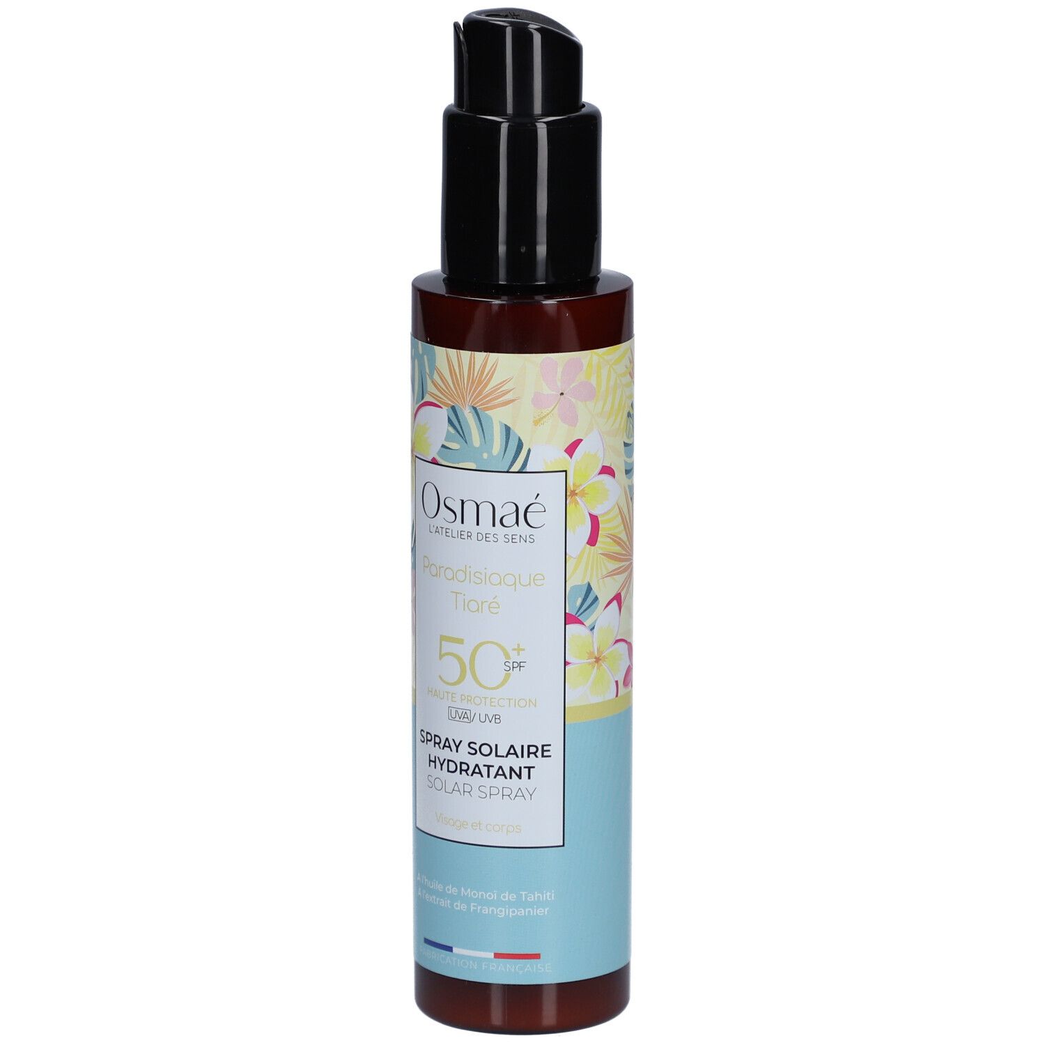 OSMAE Spray Solaire Hydratant Paradisiaque Tiaré SPF50+