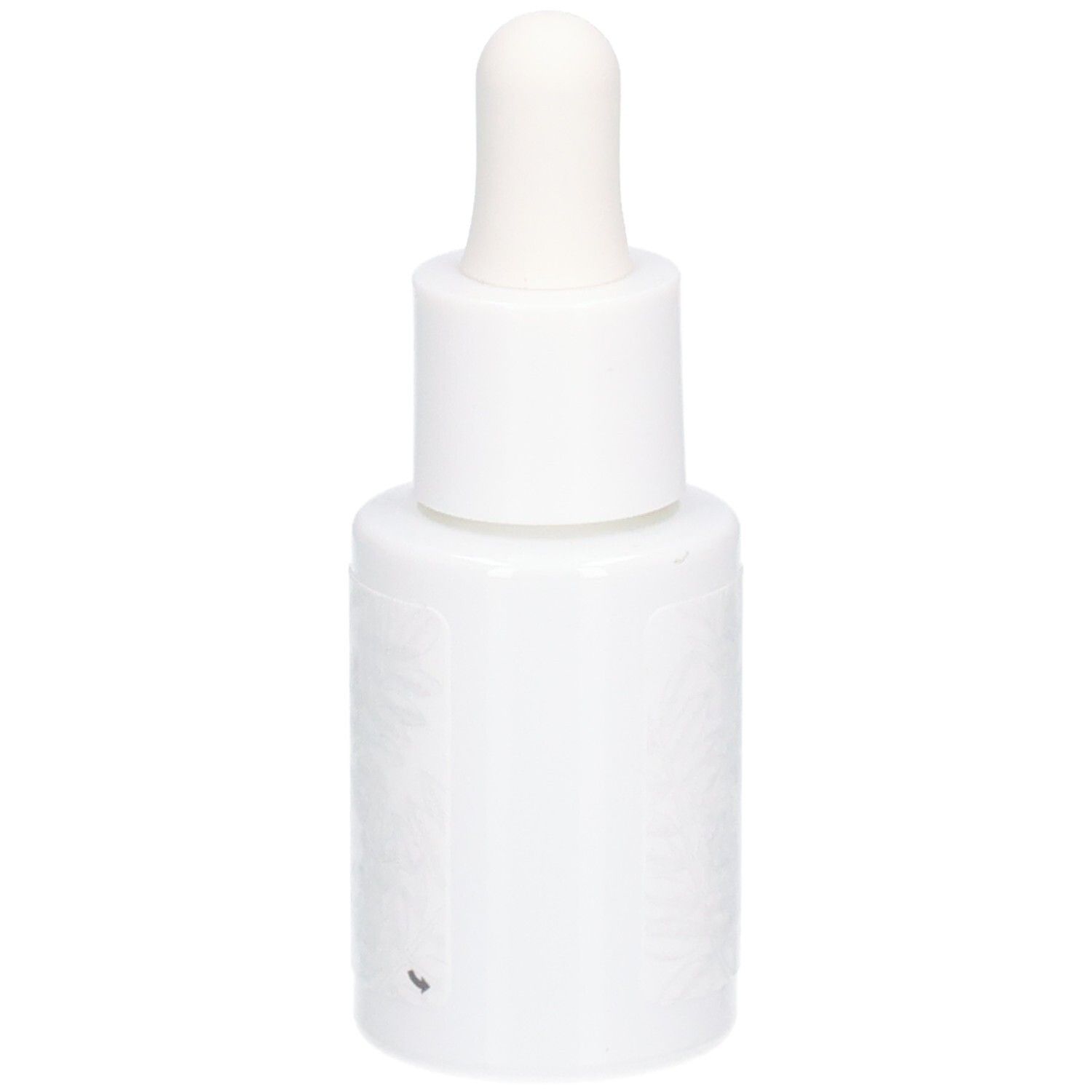 Flacon blanc avec compte-gouttes. Inscriptions : Vitry Botaceutics, Sérum SOS Sécheresse, Dryness SOS Serum. 15 ml, 0.5 FL.OZ. Fabriqué en France.