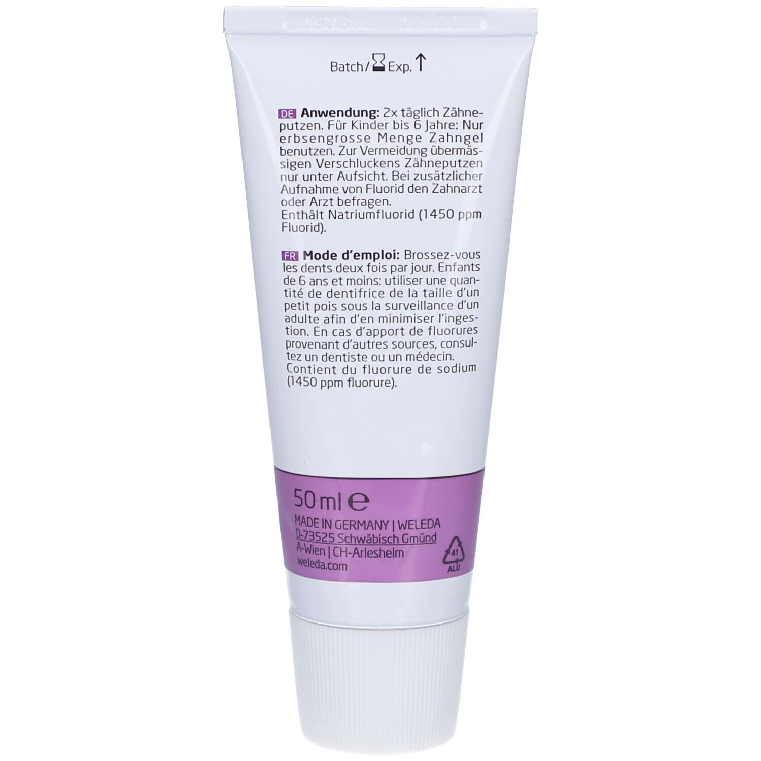 WELEDA Gel Dentifrice Junior 6-12 ans