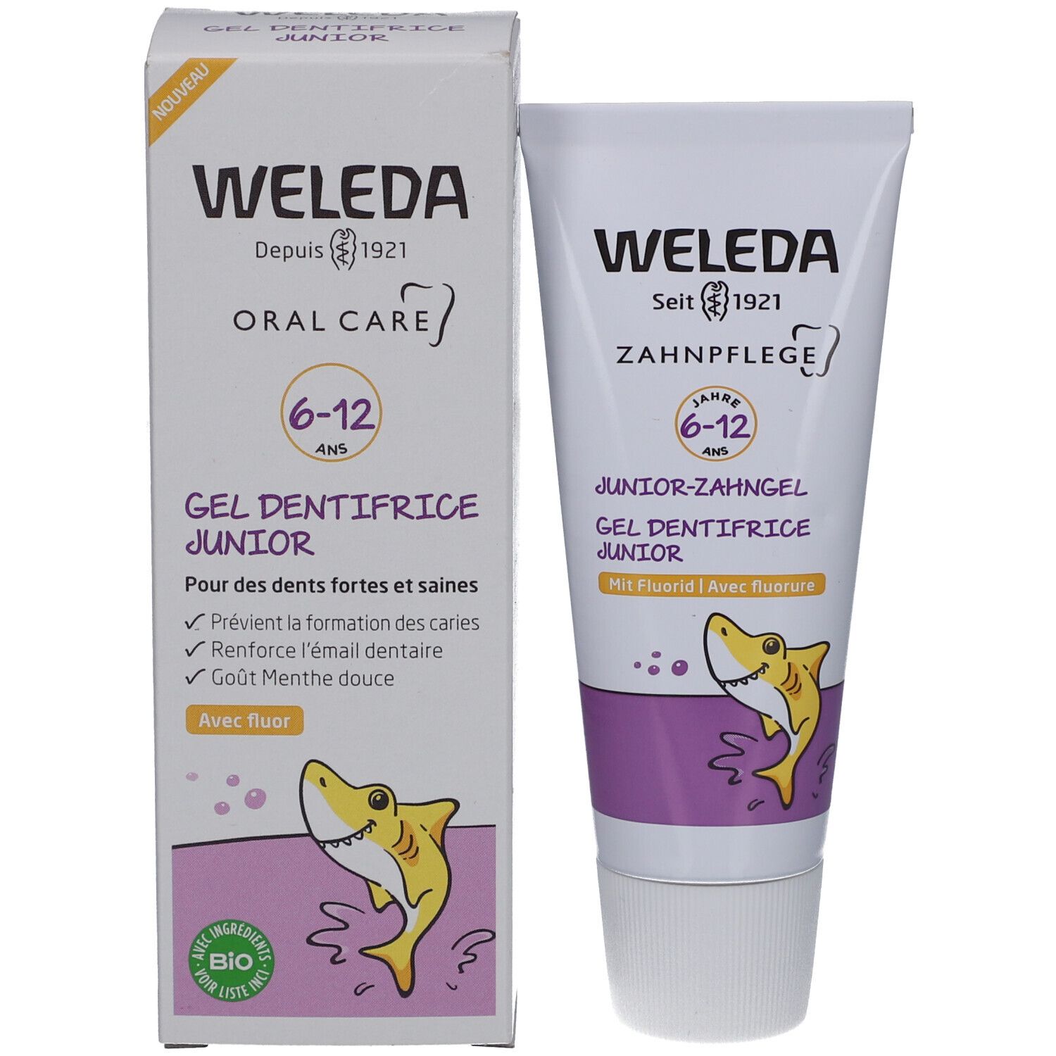 WELEDA Gel Dentifrice Junior 6-12 ans