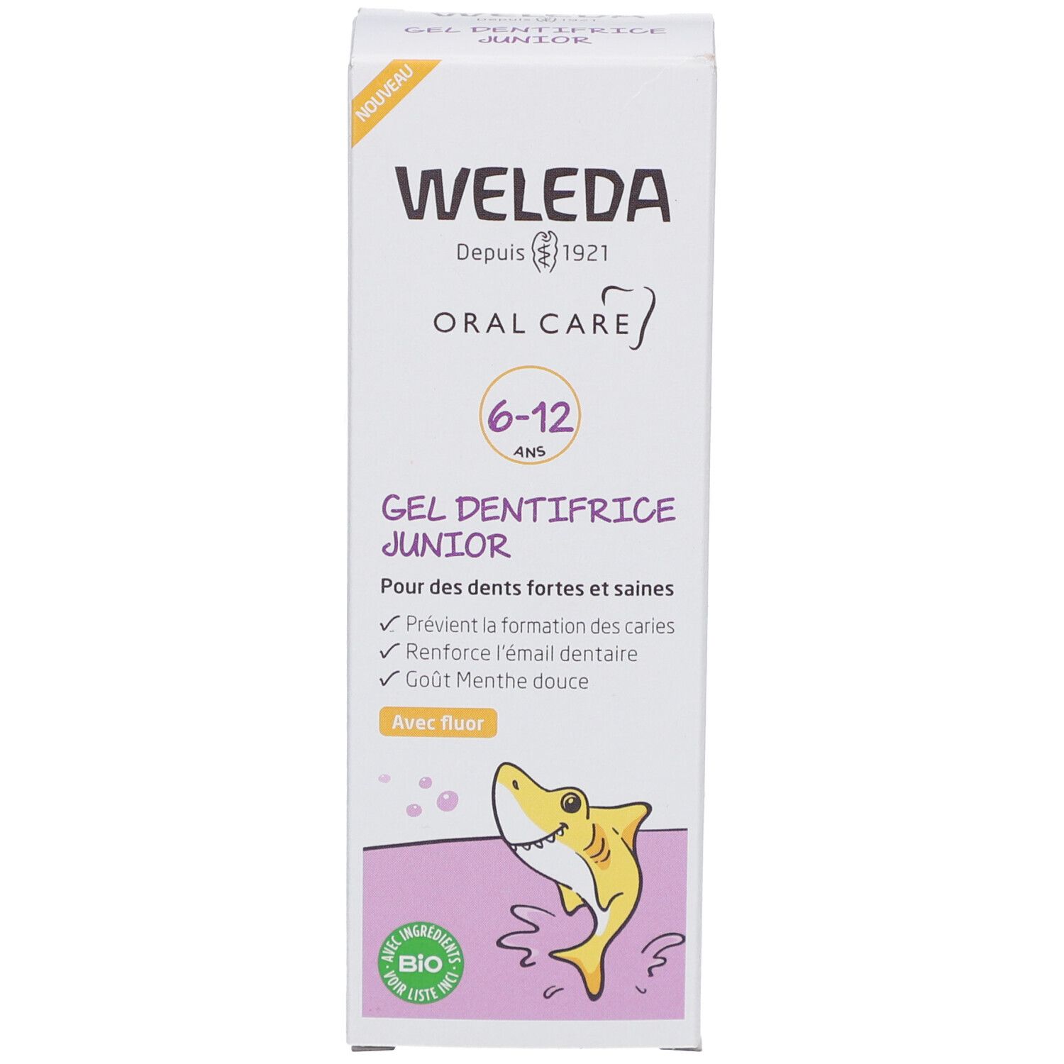 WELEDA Gel Dentifrice Junior 6-12 ans