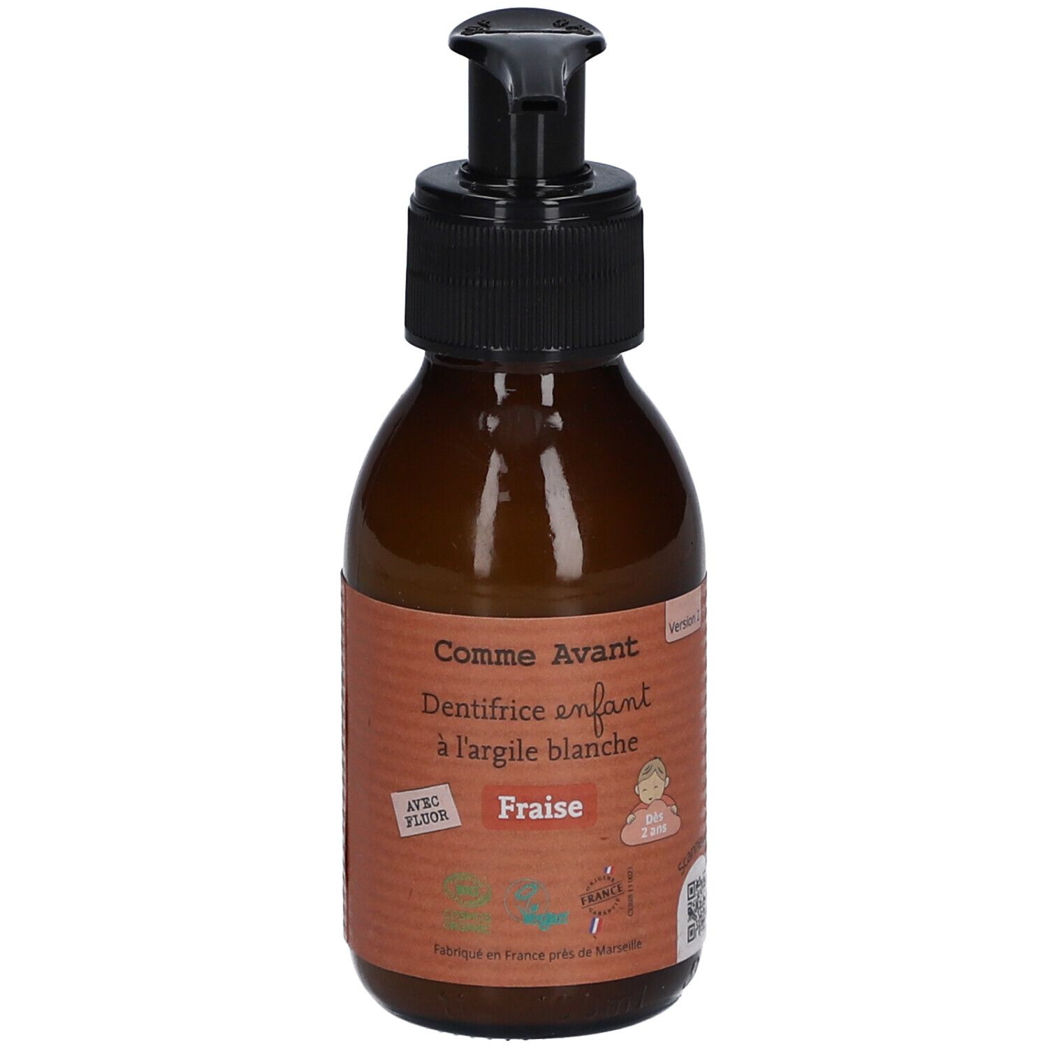 Comme Avant DENTIFRICE ENFANT A L'ARGILE BLANCHE FRAISE