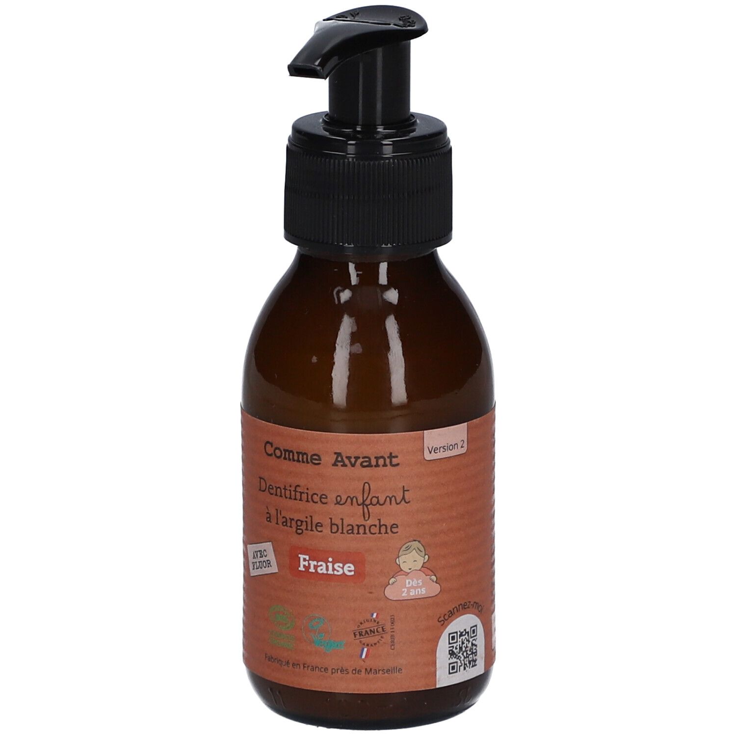 Comme Avant DENTIFRICE ENFANT A L'ARGILE BLANCHE FRAISE