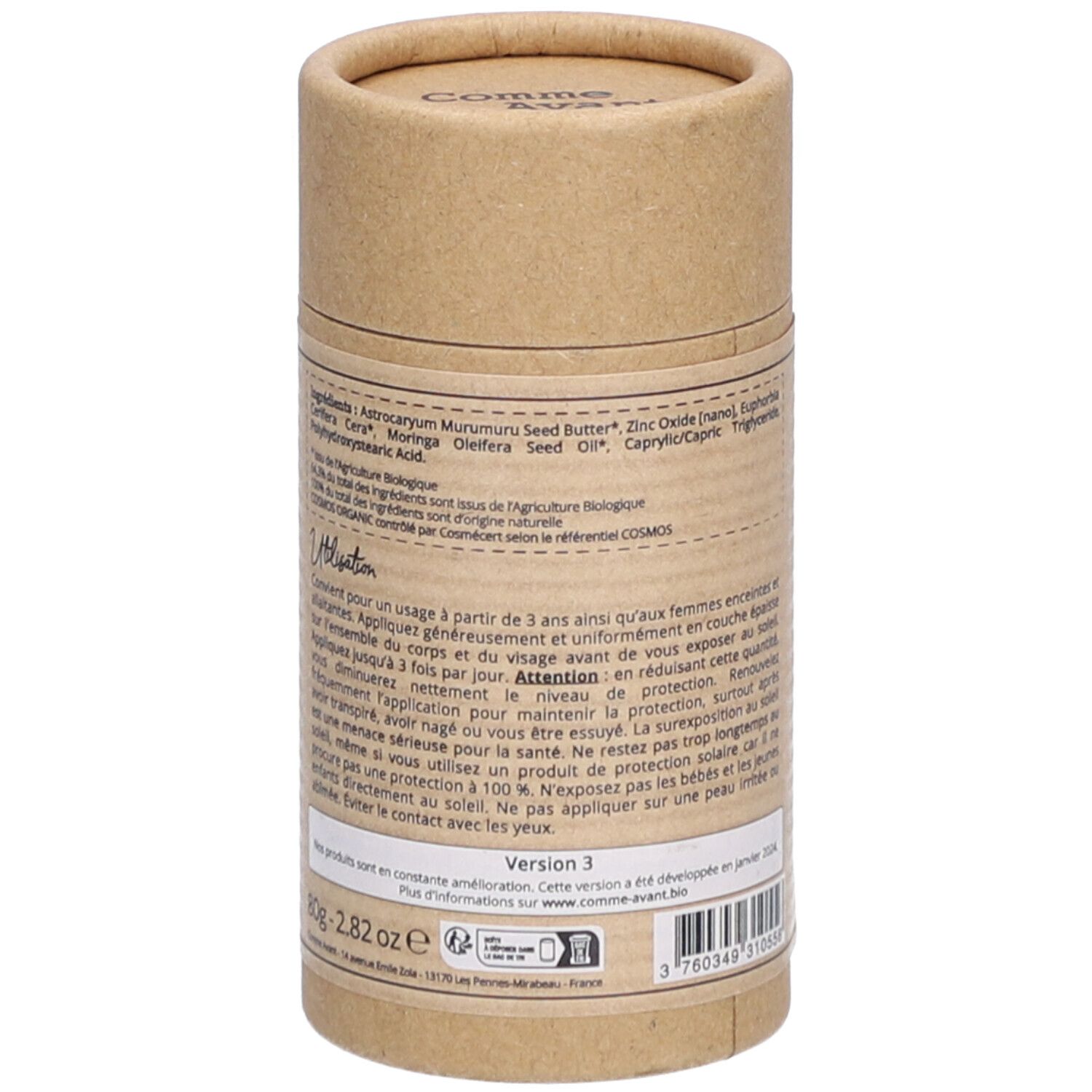 COMME AVANT Crème Solaire SPF30