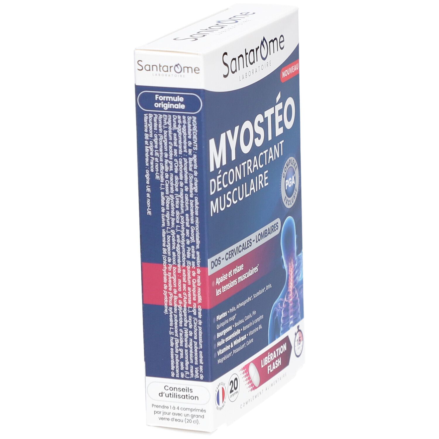 Santarome Myostéo Décontractant Musculaire Libération Flash
