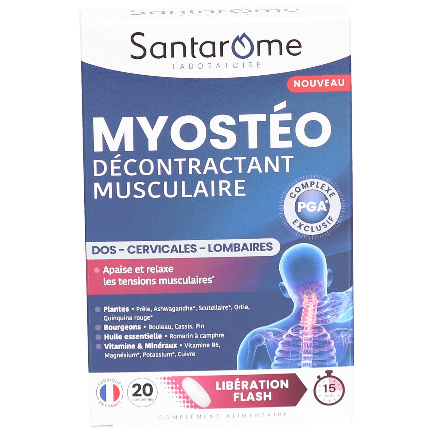 Santarome Myostéo Décontractant Musculaire Libération Flash