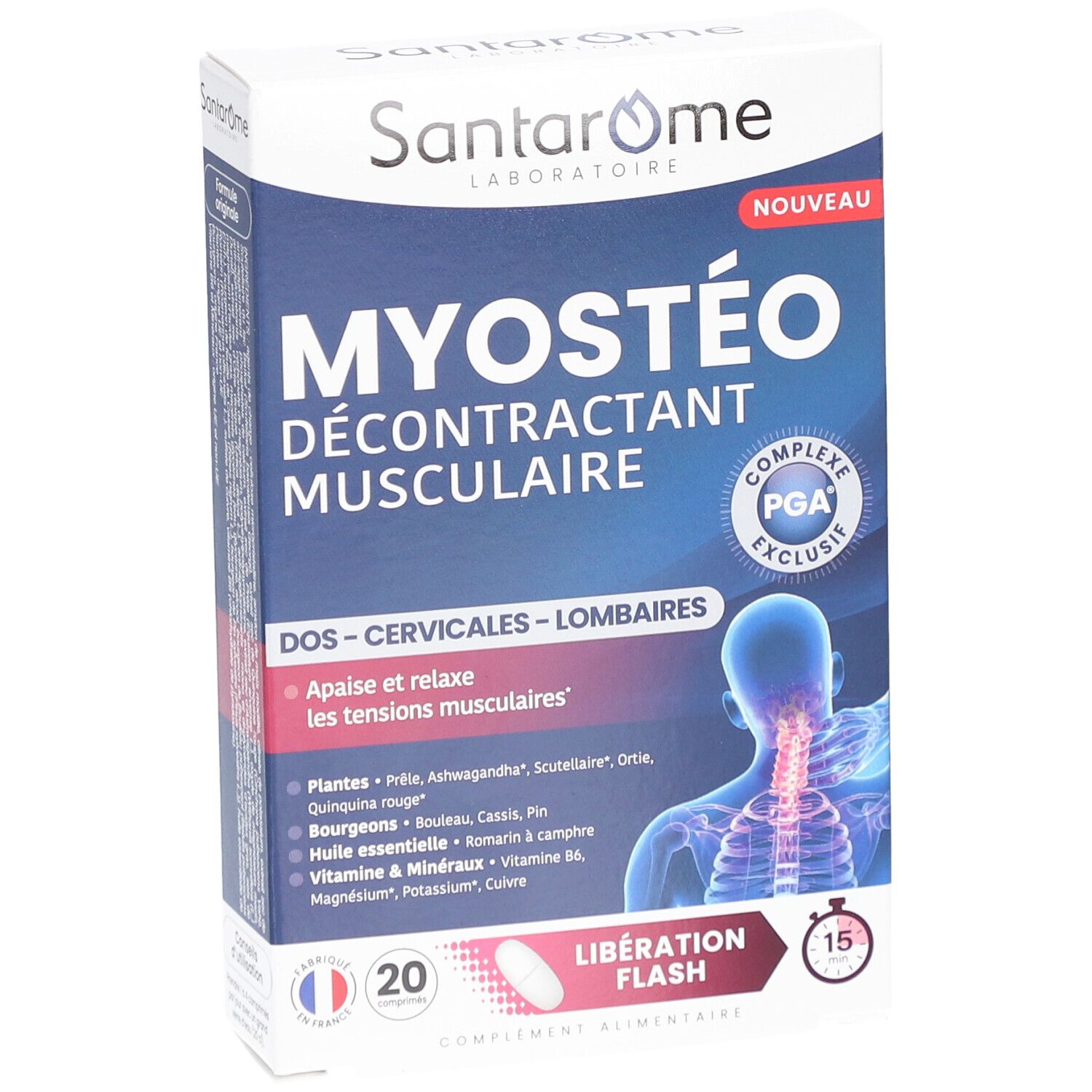 Santarome Myostéo Décontractant Musculaire Libération Flash