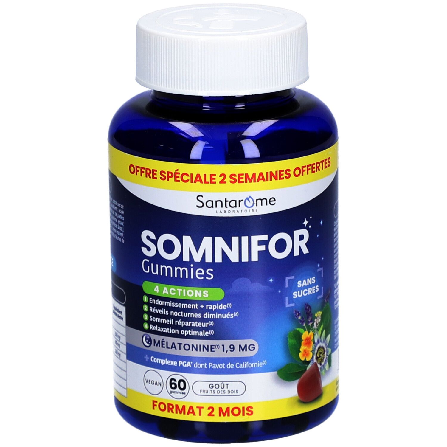 Santarome Somnifor Gummies Mélatonine sommeil & relaxation