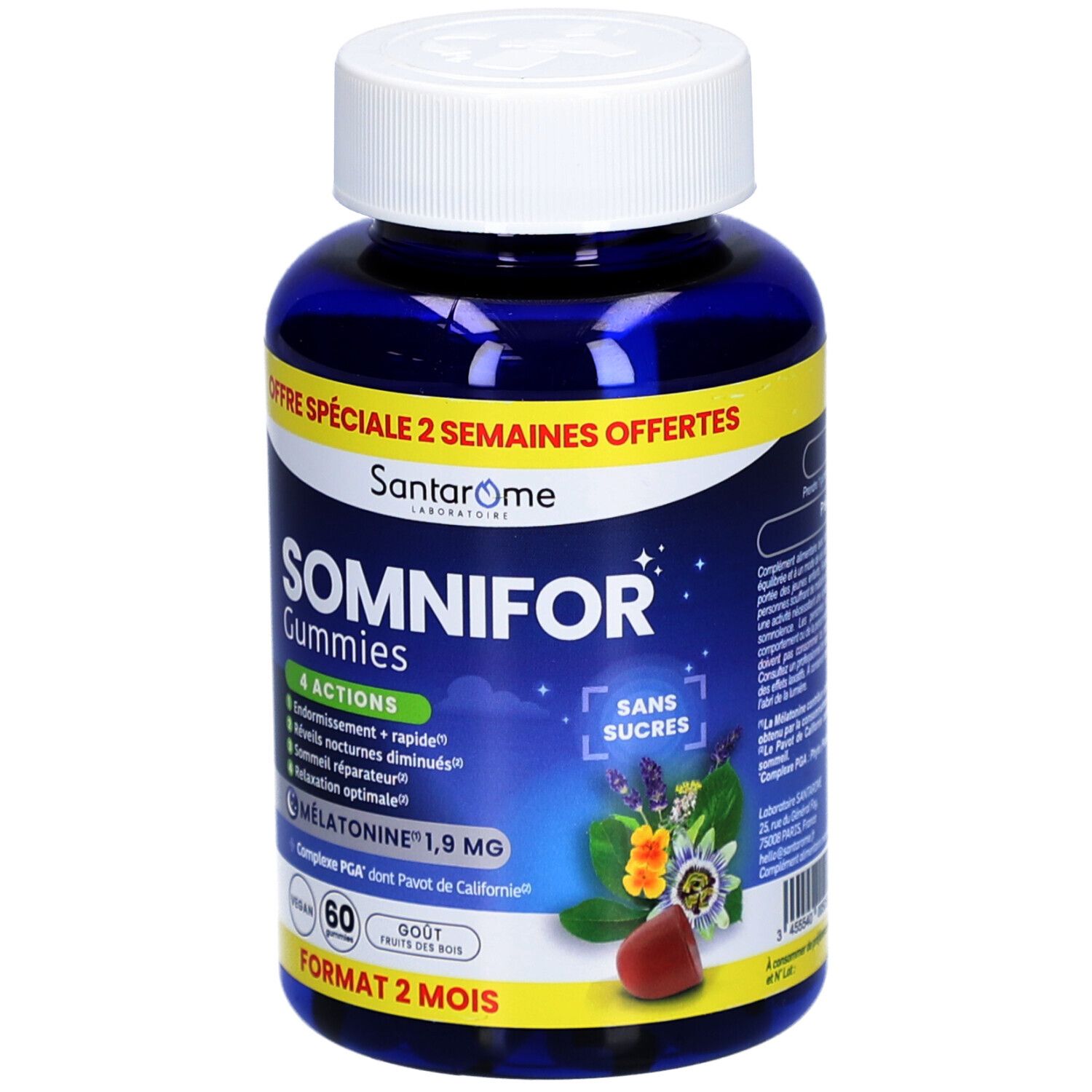 Santarome Somnifor Gummies Mélatonine sommeil & relaxation