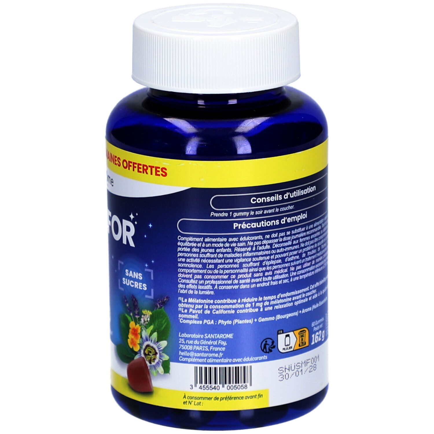 Santarome Somnifor Gummies Mélatonine sommeil & relaxation