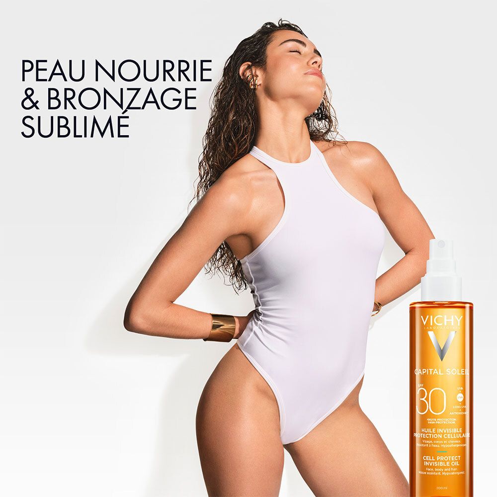 Vichy Capital Soleil Huile invisible de protection cellulaire SPF30 200ml