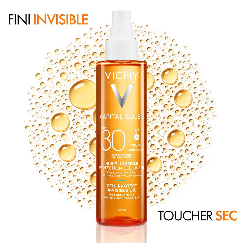 Vichy Capital Soleil Huile invisible de protection cellulaire SPF30 200ml