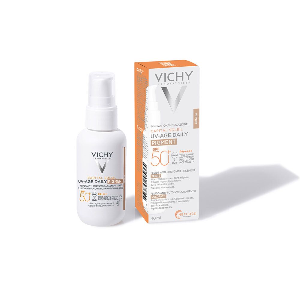 Vichy Capital Soleil UV-Age Daily teinté Medium Fluide solaire SPF50+ Flacon 40ml