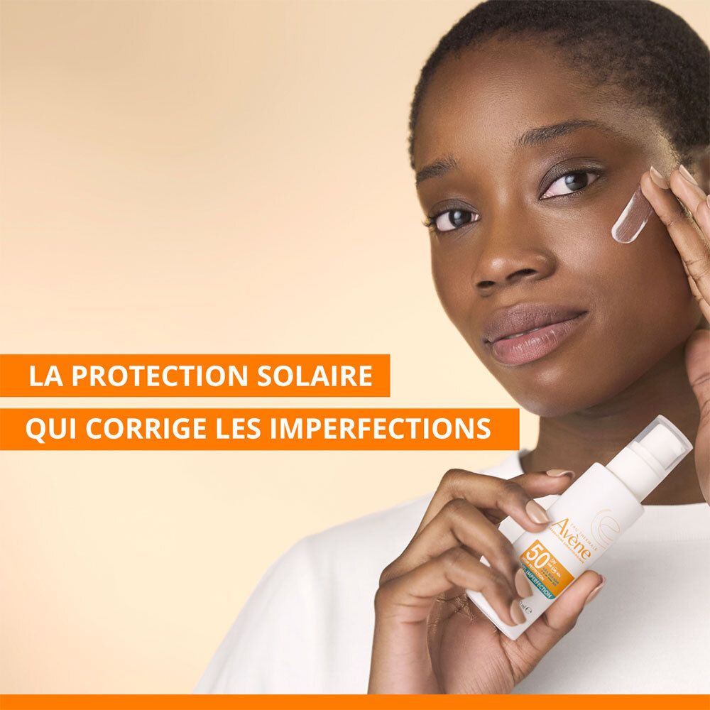 Avène Solaire Fluide Anti-Imperfection SPF50 | Usage quotidien | Très Haute Protection | Peau sensible