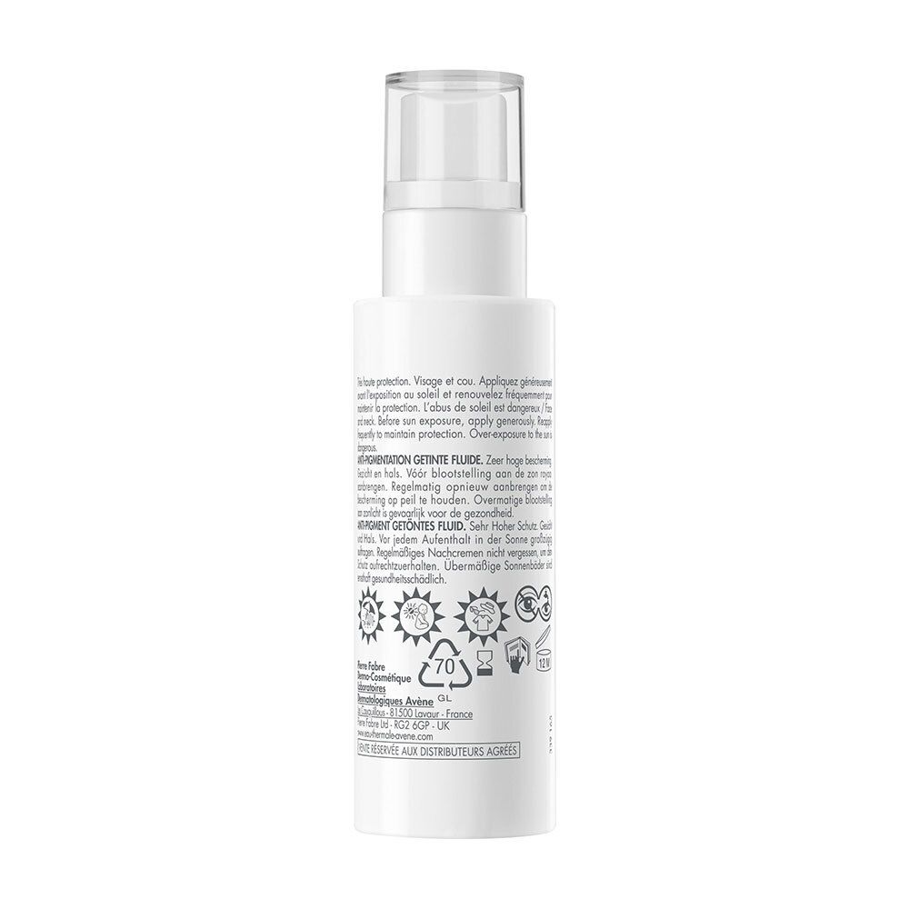 Avène Solaire Fluide teinté Anti-Pigmentation SPF50+ | Usage quotidien | Très Haute Protection | Peau sensible