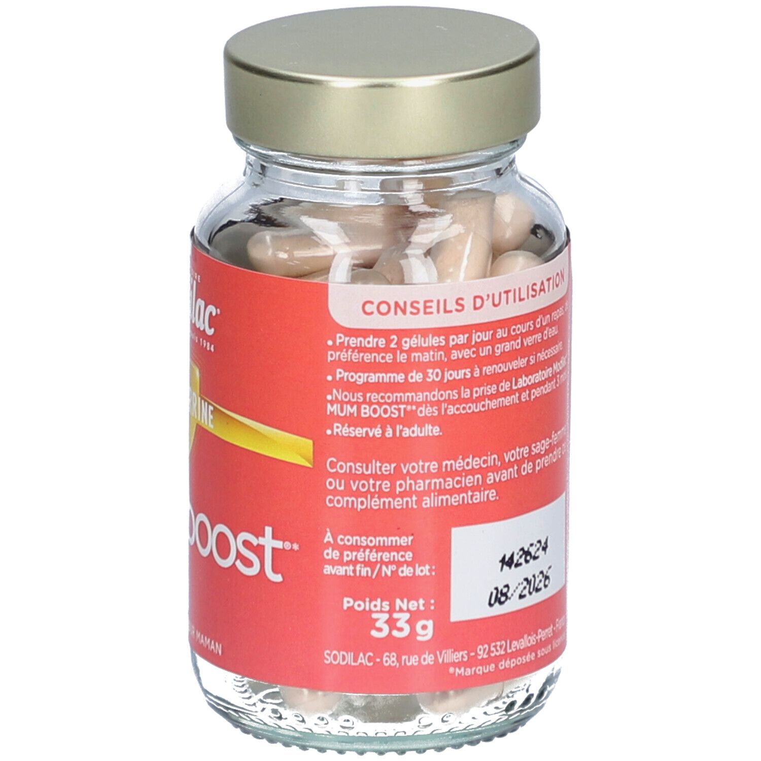 Modilac Mumboost Vitalité et Bien-Être Post-Partum