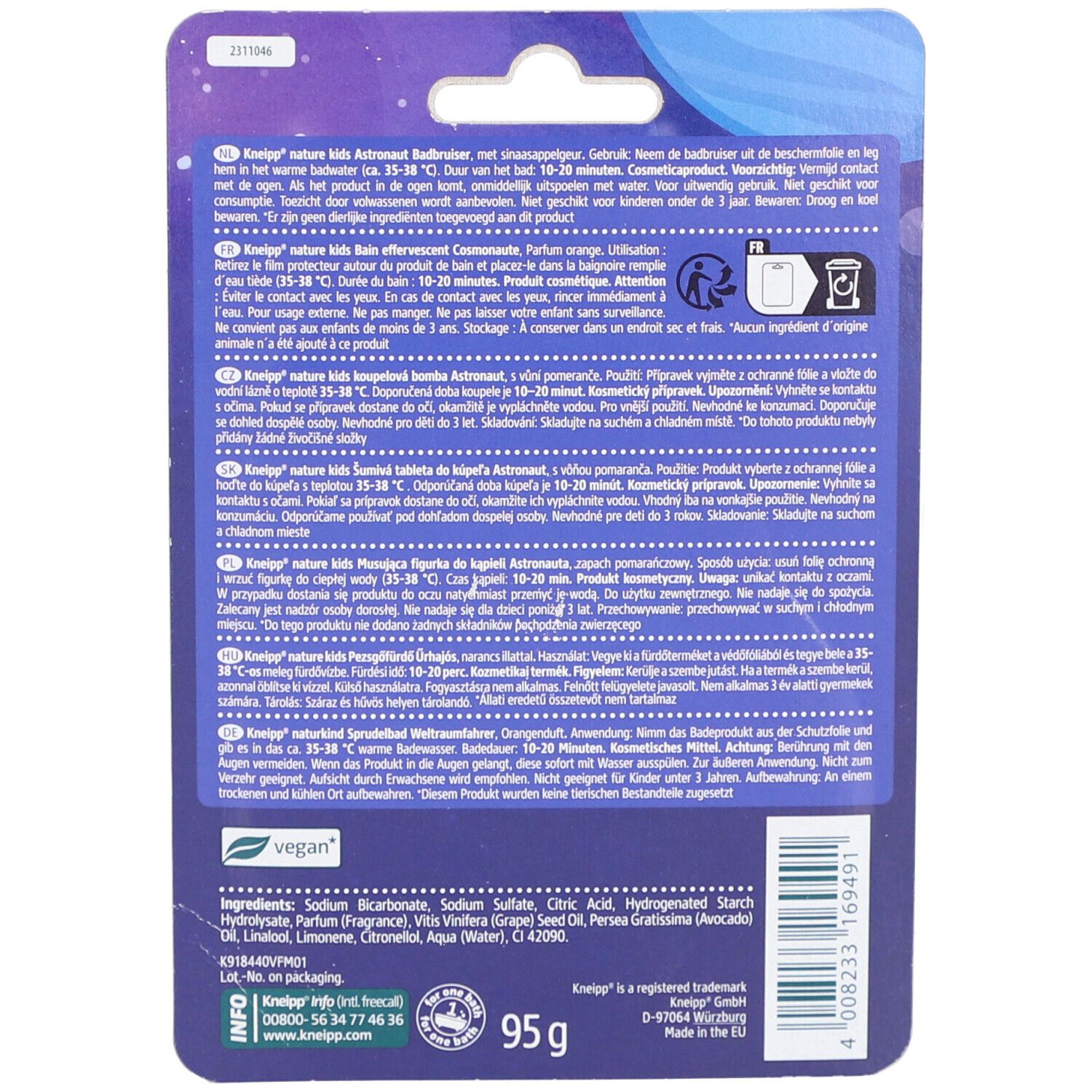 KNEIPP Nature Kids Bain Effervescent Cosmonaute