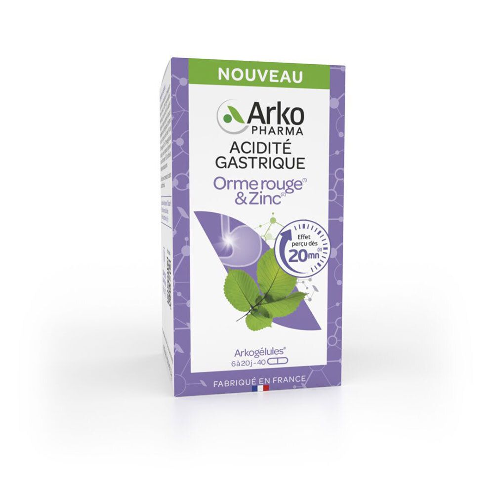 ARKOPHARMA Arkocapsules Acidité Gastrique Orme rouge & Zinc