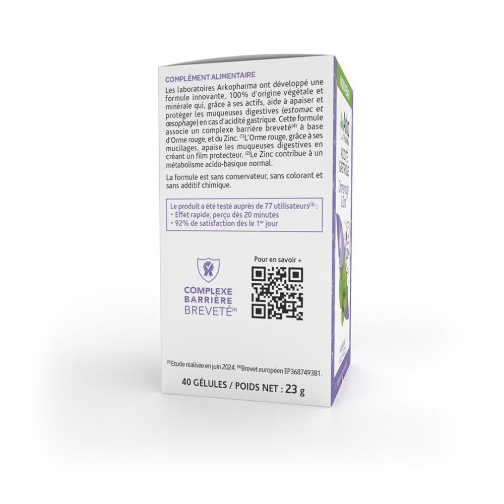 ARKOPHARMA Arkocapsules Acidité Gastrique Orme rouge & Zinc